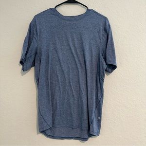 Blue LuLu Lemon sportswear T-shirt